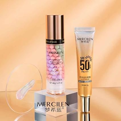 Makeup Base and Sunscreen Set, SPF 50 PA+++