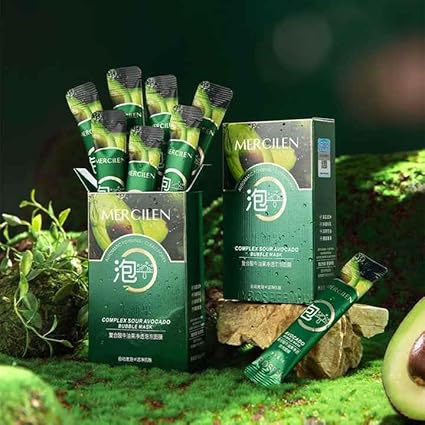 Complex Sour Avocado Bubble Face Mask, Automatic Foaming Pore Cleanser