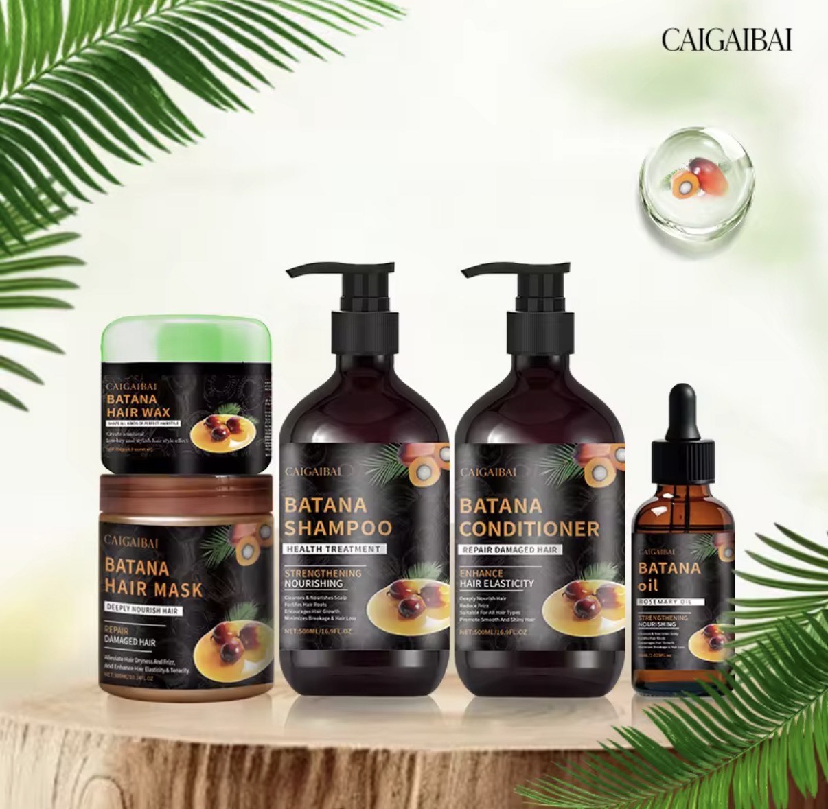 Batana oil organic promote hair Growth Repair Damaged Batana set