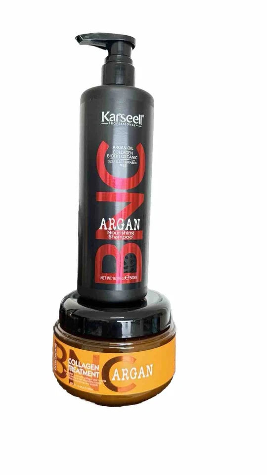 Karseell BNC Collagen Hair Treatment Deep Repair Conditioning Argan Oil Shampoo